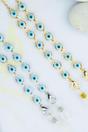 Silver Evil Eye Sunglass Chain Lanyard, Image 2 of 2