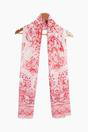 Red Vintage Floral Lightweight Scarf, Image 2 of 4