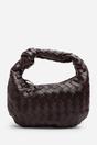 Dark Brown Aura Classic Woven Hobo Bag, Image 3 of 6