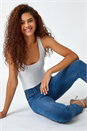 Denim Short 28" Denim Stretch Jegging, Image 4 of 6