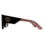 Black Gucci Black Square Black with Nude Pink Brown GG1663S, Image 3 of 4