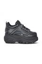 Black Womens Platform Fashion Trainers 1339-14, Image 1 of 6