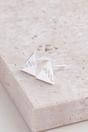 Silver Sterling Silver Mountain Studs, Image 3 of 3