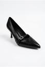 Black iKrush Black Theia Pointed Toe Embellished Strap Shoes, Image 2 of 5
