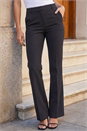 Charcoal Long Bootcut Stretch Trousers, Image 2 of 4