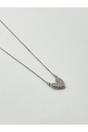 Silver Diamante Heart Pendant Necklace, Image 2 of 6