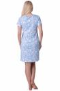 Blue Camille Lingerie Blue Floral Print Cotton Nightdress, Image 3 of 5