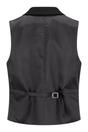 Black Infinity Leather Black Womens 3 Piece Black Formal Office Suit, Image 6 of 8