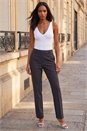 Charcoal Long Slim Leg Trouser, Image 1 of 4