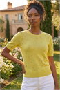 Lime Scattered Hotfix Knitted Top, Image 2 of 4
