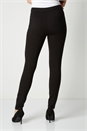 Black 27 Inch Ponte Zip Trousers, Image 2 of 3