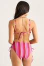  Multi Color Stripe Triangle Bikini Top, Image 2 of 4