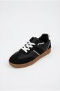 Black iKrush Black Saoirse Retro Style Trainers, Image 2 of 8