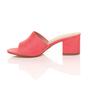 Coral AJVANI Coral Mid Block Heel Peep Toe Mules Sandals, Image 3 of 6