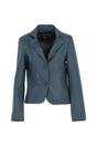 Grey Ashwood Leather Grey 'Angelica' Real Leather Two Button Blazer, Image 2 of 5