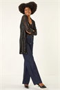 Black Sequin Longline Kimono, Image 1 of 5