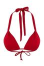 Red Tunnel Detail Halterneck Triangle Bikini Top, Image 2 of 5