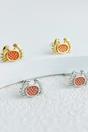 Multi Mia Gioielli Multi Sterling Silver Crab Stud Earrings, Image 1 of 2