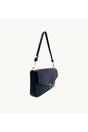 Blue The Munro Navy Leather Shoulder Bag, Image 3 of 6