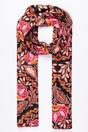 Orange Mosaic Floral Lightweight Scarf, Image 1 of 1