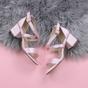 Light Pink AJVANI Light Pink Mid Block Heel Crossed Straps Sandals, Image 4 of 6
