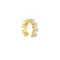 Gold Irregular Baugette Ear Cuff No Piercing Sterling Silver - Single, Image 1 of 1