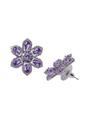 Lilac Lilac Floral Stud Earrings, Image 3 of 5