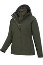 Khaki Alaskan 3 in 1 Padded Jacket, Image 3 of 6