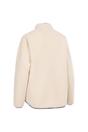 White Quake Leather Trim Fleece Jacket, Image 2 of 4