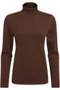 Chocolate Charadrion Merino Wool Long Sleeved TShirt, Image 1 of 4