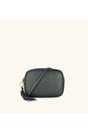 Dark Grey The Tassel Dark Grey Leather Crossbody Bag, Image 1 of 5