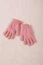 Pink SVNX Pink Touch Screen Cable Knit Gloves - Fleece Lined, Image 2 of 4