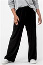 Black Curve Wide Leg Lounge Pants, Image 4 of 4