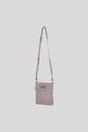 Grey Real Leather Crossbody Bag with Adjustable Strap, Image 3 of 5