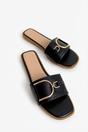 Black iKrush Black Ashleigh Gold Detail Sliders, Image 1 of 8
