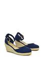 Navy 'Forest' Closed Toe Espadrille Wedge Heel Sandals, Image 3 of 5