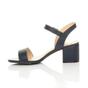 Navy Blue AJVANI Navy Blue Mid Block Heel Strappy Sandals, Image 3 of 6