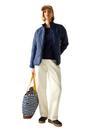 Navy Carlotte Quilted Padded Jacket, Image 5 of 5