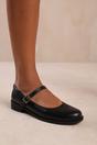 Black 'Hawthorn' Low Heel Loafer With Strap, Image 3 of 6