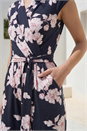 Navy  Petite Floral Jumpsuit, Image 4 of 4