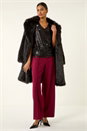 Black Sequin V-Neck Stretch Top, Image 1 of 5