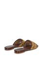 Brown XY LONDON Brown 'Ziva' Embroidered Sequin Slip On Slider Sandals, Image 4 of 6