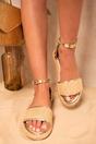 Tan iKrush Tan Hazel Studs Decorated Platform Strappy Sandals, Image 7 of 8