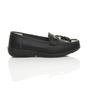 Black Comfort Boat Shoes Loafers, Image 2 of 8