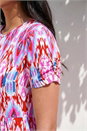 PINK Petite Aztec Print Stretch Pocket Midi Dress, Image 4 of 4