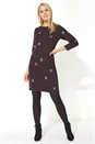 Grey Metallic Star Knitted Dress, Image 2 of 6