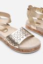 Gold Where's That From Gold Banyan Double Strap Flatform Sandal, Image 5 of 6