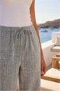 Grey Petite Wide Leg Trouser, Image 4 of 4