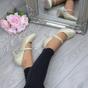 Gold Mid Heel Mary Jane Court Shoes, Image 5 of 6