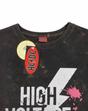 Black AC/DC High Voltage Acid Wash Women's T-Shirt, Image 4 of 4